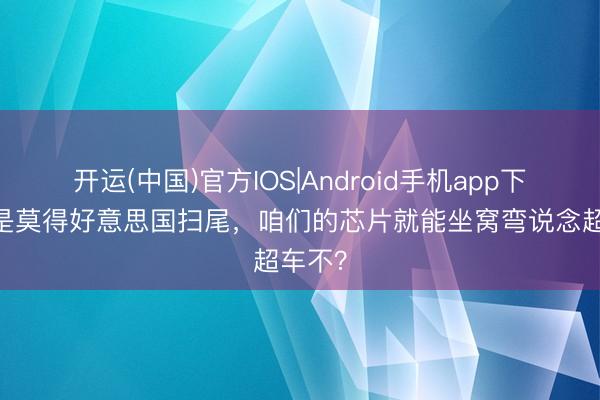 开运(中国)官方IOS|Android手机app下载 若是莫得好意思国扫尾，咱们的芯片就能坐窝弯说念超车不？
